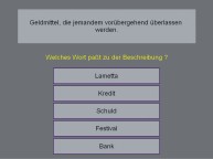 Aufgabenbild Therapiemodul Semantik: Satzsemantik 2