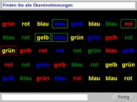 Aufgabenbild Aufmerksamkeit-Interferenz