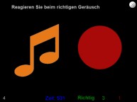 Aufgabenbild Selektive Aufmerksamkeit visuell-auditiv