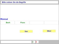 Aufgabenbild logisches Denken: Begriffe ordnen