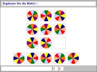 Aufgabenbild logisches Denken: Matrix