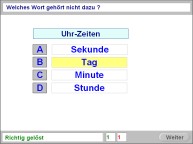 Aufgabenbild logisches Denken: Gemeinsamkeiten Text