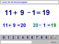 Aufgabenbild Therapiemodul Rechnen 01: ddition und Subtraktion &Uuml;bungen