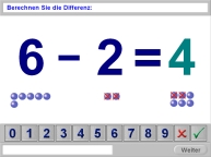 Aufgabenbild Therapiemodul Rechnen 01: Addition und Subtraktion ohne Zehner&uuml;berschreitung
