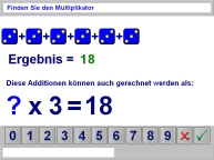 Aufgabenbild Therapiemodul Rechnen 02: Multiplikation Vor&uuml;bung