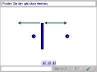 Aufgabenbild r&auml;umlich perzeptive Leistungen: Distanz (Abstand