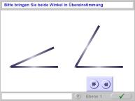 Aufgabenbild r&auml;umlich perzeptive Leistungen: Winkelstellungen