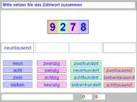 Aufgabenbild Zahlenverst&auml;ndnis: Zahl-Zahlwort