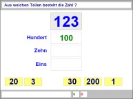 Aufgabenbild Zahlenverst&auml;ndnis: Zahlen zusammensetzen